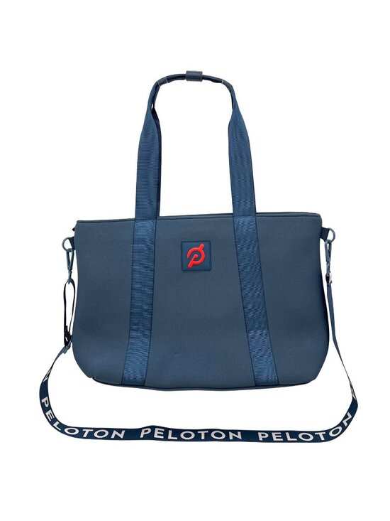 Peloton Handbags - Peloton Blue Gym Bag Tote With Adjustable Strap & Zipper Closure & Inner Pocket
